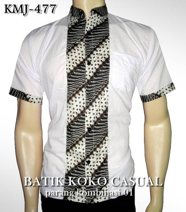  Hem  Batik  JUMBO Kemeja Batik  Kombinasi  Seragam Batik  