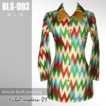 BLS-093 Blouse Batik Kantor - TRIBAL MODERN 01